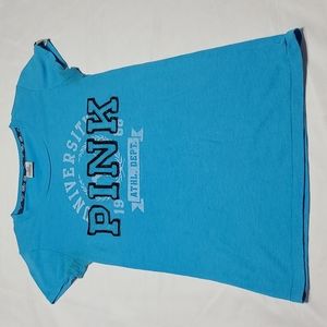 PINK by Victoria Secret blue t shirt womens medium